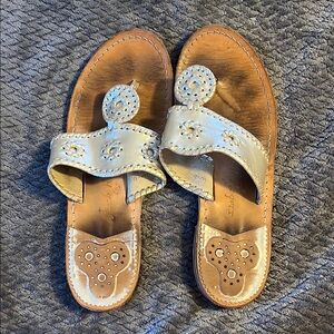Silver Jack Rogers Sandals